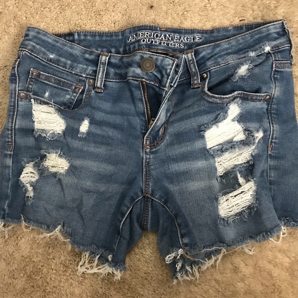 American Eagle denim stretch shorts
